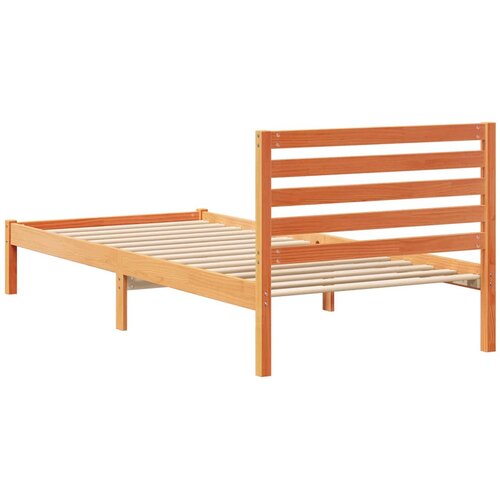  Krevetna konstrukcija s uzglavljem Vosak smeđa 80 x 220 cm Slike