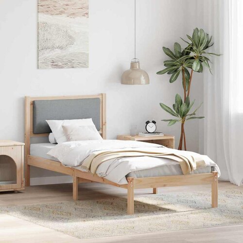  Krevetna konstrukcija s uzglavljem Svijetlo siva 80 x 200 cm Cijene