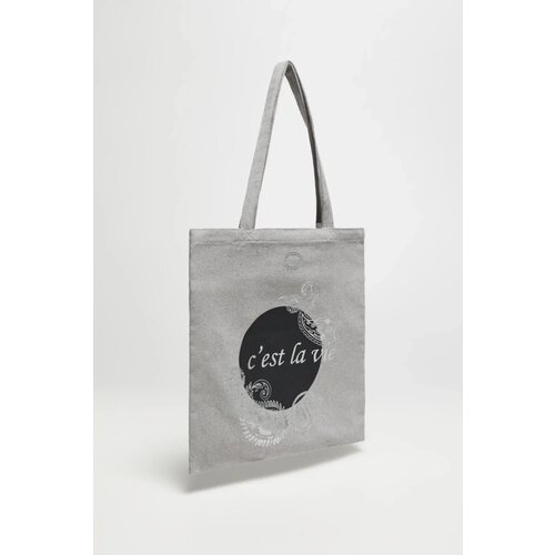 Marisse Gray Printed Shopper Bag Cene