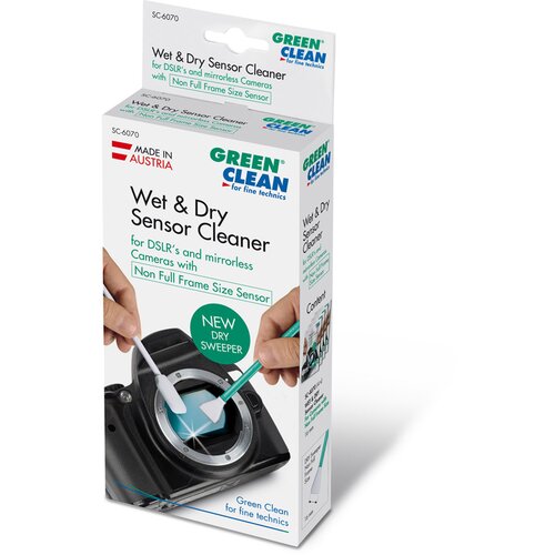 Green Clean Sensor-Cleaner wet + dry non full size Slike