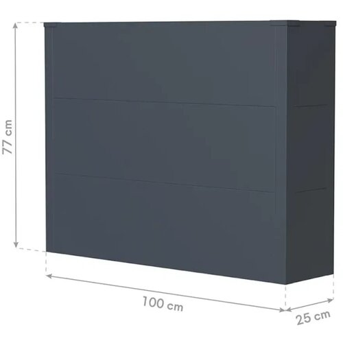 WESTMANN Talus XL | Metalna pravokutna žardinjera | 193 L | Antracit - BRANDED IN GERMANY Slike