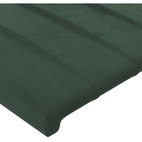VidaXL uzglavlje s u&amp;scaron;ima tamnozeleno 103x23x78/88 cm bar&amp;scaron;unasto Slike
