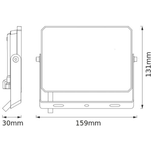 Osram LED REFLEKTOR 30W WW TOPLO BELA IP65 CRNI FL LUX Cene