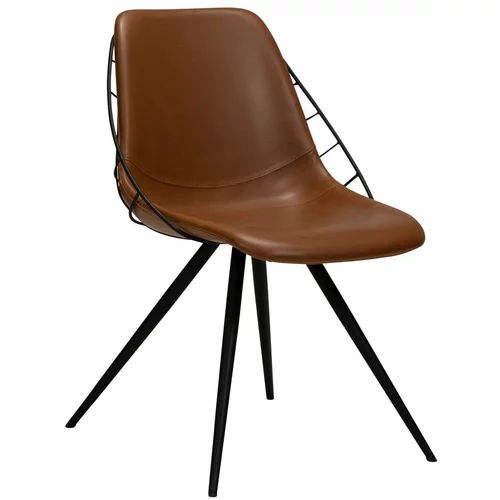 DAN-FORM Denmark Smeđa blagovaonska stolica s imitacijom kože Sway