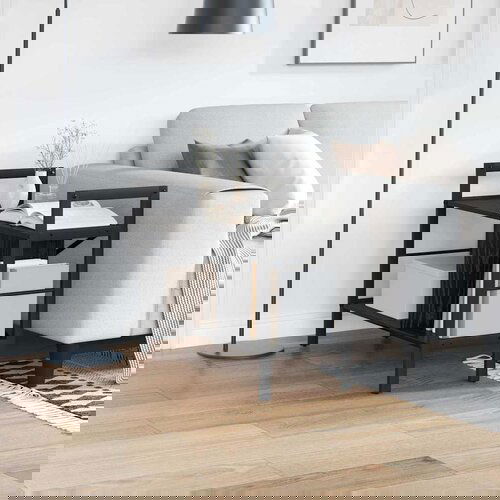 VidaXL Polica Crni hrast 75 x 30 x 58,5 cm Konstruirano drvo Slike