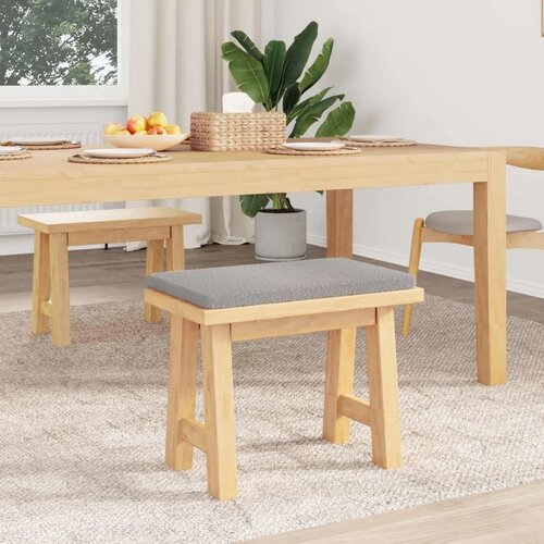  Jastučić za klupu Sherpa Tkanina Svjetlosiva Dubina 35 cm - Svjetlosiva 60 x 38 x 6 5 cm Slike