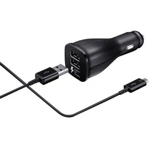 Samsung avtopolnilec EP-LN920CBE + microusb kabel - fast charge - črn Slike