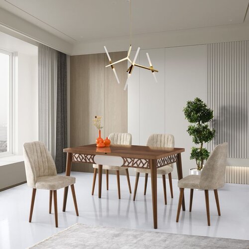 Hanah home mira - 1223 walnut table Cene