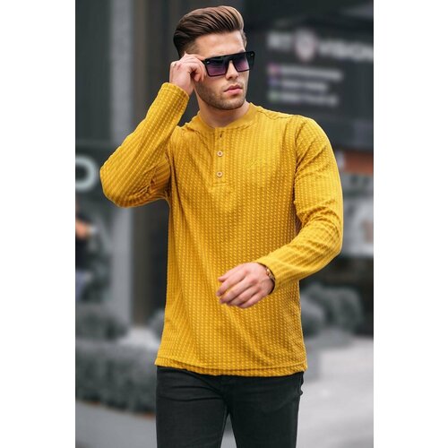 Madmext Sweater - Yellow - Regular fit Slike
