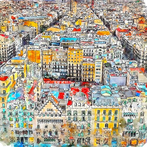 Fedkolor Slika 30x30 cm Barcelona &amp;ndash; Slike