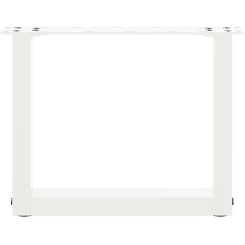  Noge za stolić U-oblika 2 kom bijele 30x(30-31) cm čelik Slike