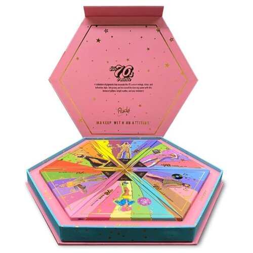 Rude Cosmetics set od 6 paleta senki za oči - the 70S palette Slike