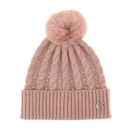 Guess pletena ženska pom-pom kapa Cene