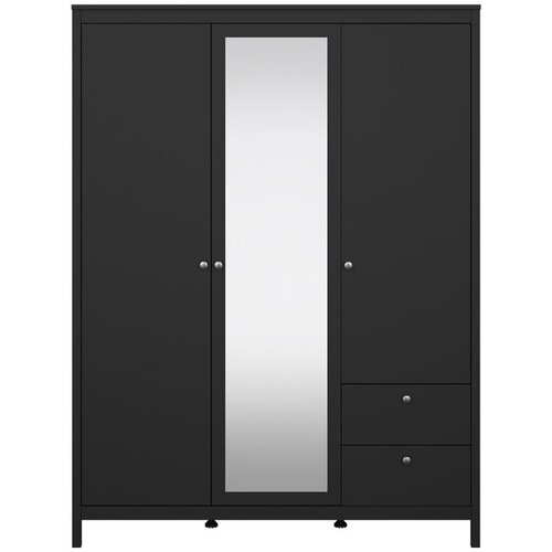 Tvilum Crni ormar s ogledalom 150x199x58 cm Madrid – Cijene