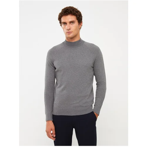 LC Waikiki Half Turtleneck Long Sleeve Men's Knitwear Sweater