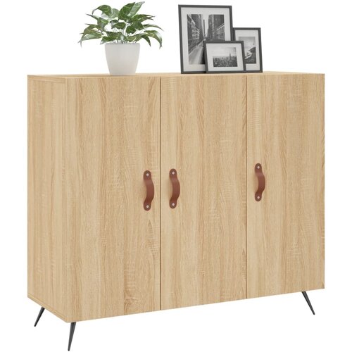  Komoda boja hrasta sonome 90x34x80 cm od konstruiranog drva Slike