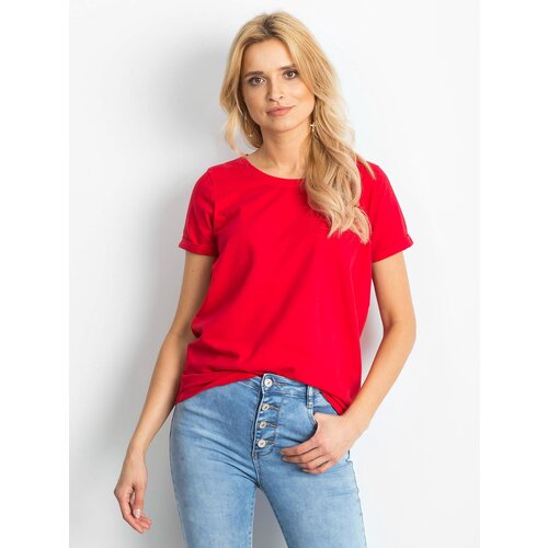 BASIC Feel Good T-shirt-RV-TS-4838.68P-red Cene
