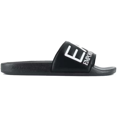 Ea7 Emporio Armani Japonke SCARPE BEACHWEAR Črna