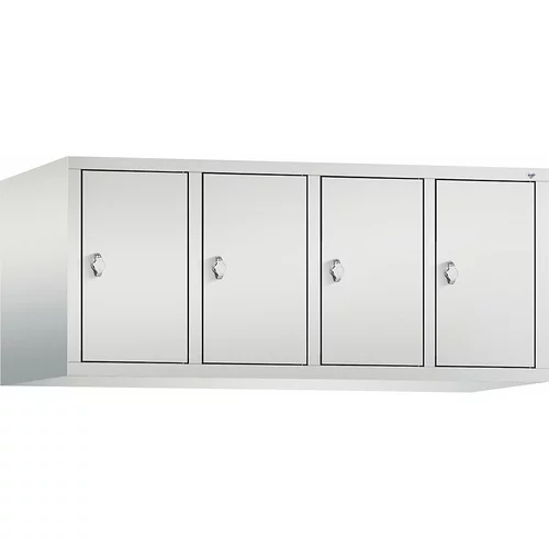 C+P CLASSIC zgornja omarica, 4 predelki, širina 300 mm/predelek, svetlo sive barve