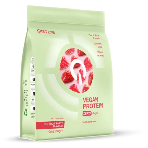 QNT vegan protein – biljni proteinski šejk za mišiće i energiju - šumsko voće Cene