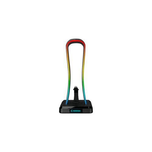  Za slušalice gaming RAMPAGE RM-H77 X-BASE Black RGB Illuminated 4*USB Port Headphone Stand with Mouse Bungee Cord Holder Cijene