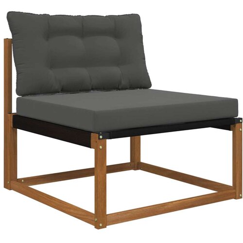  Jastuk za vanjsku sofU 2 pcs Antracit Poliester - Antracit 80 x 80 cm 1x sjedalo +1x naslon (2D s bartagom) Slike