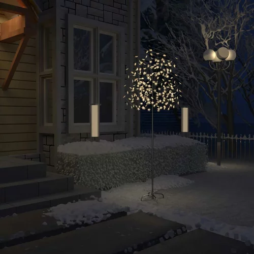  Božićno drvce s 220 LED žarulja toplo bijelo svjetlo 220 cm
