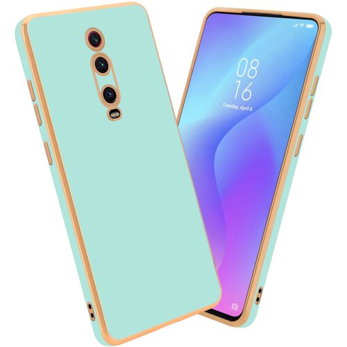 Cadorabo Ohi&scaron;je, združljiv s Xiaomi v sijajni metini zeleni barvi - Zlato - za&scaron;čitno prevleko iz fleksibilnega silikona TPU in z za&scaron;čito pred kamero, (20595436) Cene
