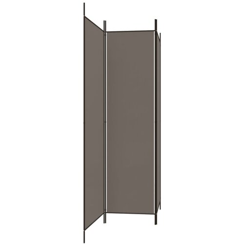  pregrada s 3 panela antracit 150 x 200 cm od tkanine Slike