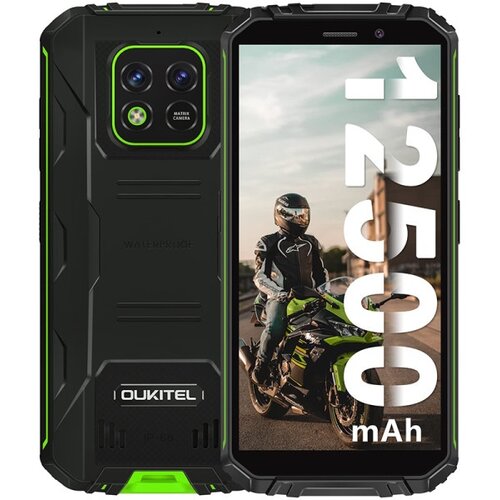 Oukitel WP18 4GB/32GB black green rugged smartphone 12500mAh/Android11 Slike
