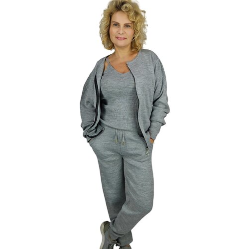 Pri Women&amp;#039;s sweatshirt set sweatshirt + pants + top plain MIRANDA Slike