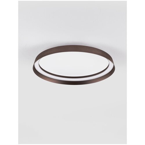 Nova Luce Rjava aluminijasta LED zatemnitvena stropna svetilka Ormi &amp;ndash; Slike