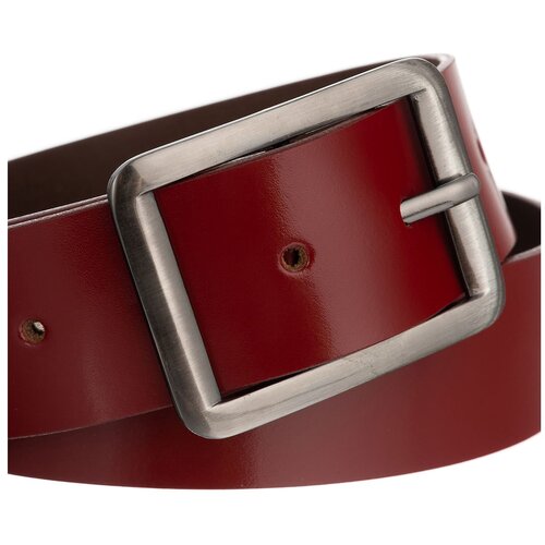 Fashion Hunters Women&amp;#039;s maroon wide belt made of natural leather Slike