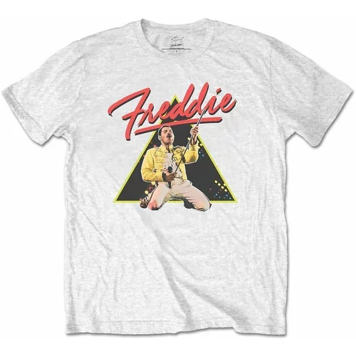 Freddie Mercury majica Triangle XL Bela
