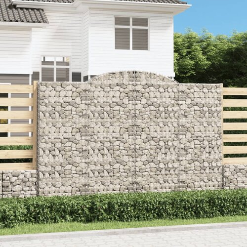  Lučne gabionske ko&scaron;are 2 kom 300x30x200/220cm pocinčano željezo Cijene