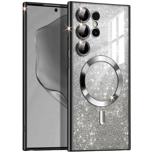 Magsafe glitter maskica Samsung S25 ULTRA Black Slike