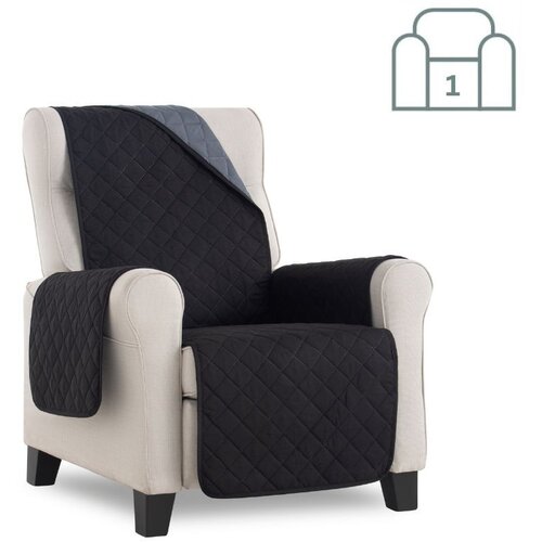 SOFA dvostransko pregrinjalo za enosed - fotelj 55x200 cm črna / temno siva eu kvaliteta Cene