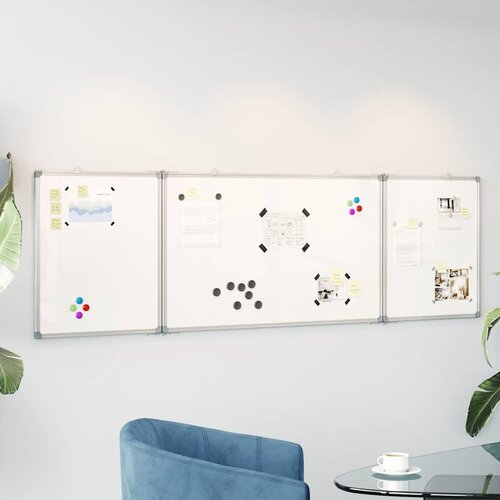  Magnetna bijela ploča sklopiva 200 x 60 x 1,7 cm aluminijska Cijene