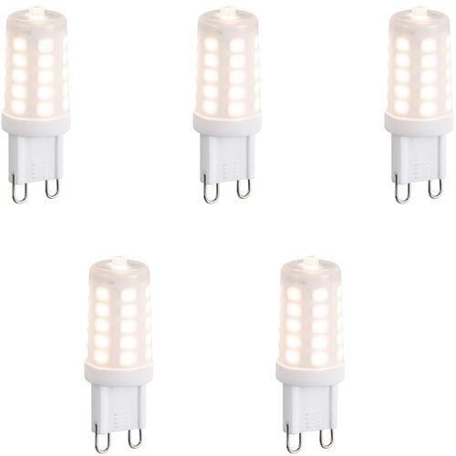 QAZQA Set van 5 G9 dimbare LED lampen opaal 3W 250 lm 2700K Cene