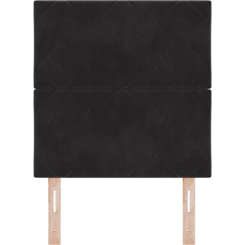 vidaXL Naslon za glavo z diamantnim blokovnim dizajnom, črna barva, 80 cm žamet, Naslon za glavo z diamantnim blokovnim dizajnom, črna barva, 160 cm žamet Cene