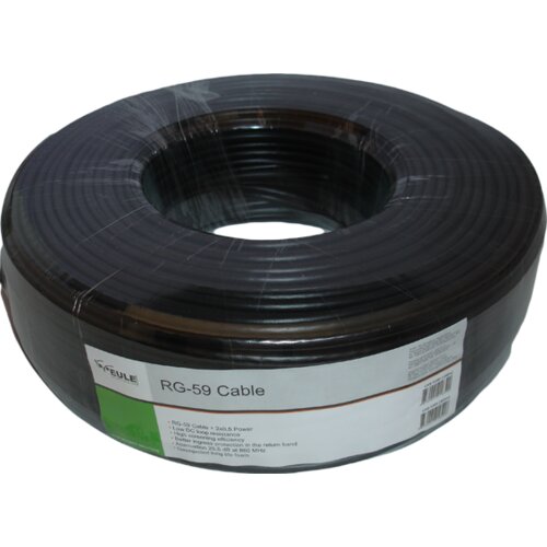 Eule RG-59 kabl sa napajanjem,2&times;0,5mm,100met &ndash; CAB-5100 Cijene