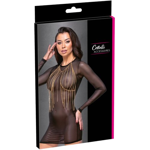Cottelli Chain Top with Rhinestones 2450526 Golden Cene