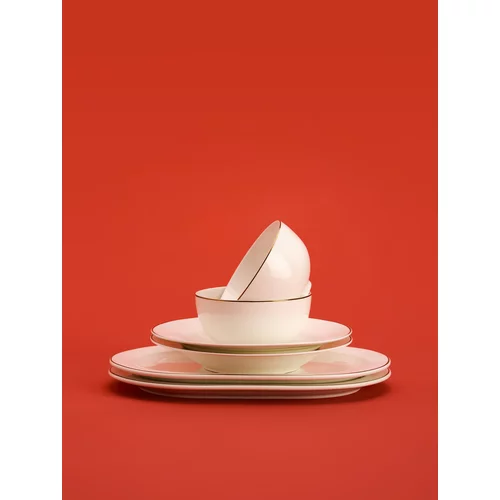 Reserved - Porculanska zdjela s rubom - bijela
