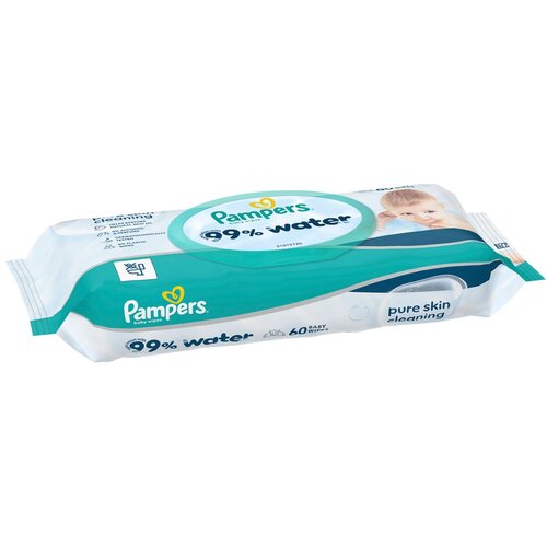 Pampers Baby Wipes Aqua Water 6x60ct Slike