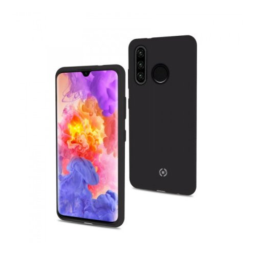 Celly Futrola FEELING za Huawei P30 LITE u CRNOJ boji Slike