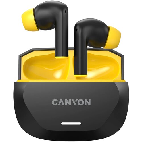 Canyon Hexagon 7 Bežične Slušalice – ANC+ENC, Bežično punjenje, Crno-žute Cijene