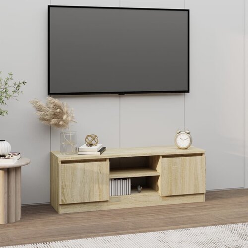 TV ormarić s vratima boja hrasta sonome 102 x 30 x 36 cm Cene