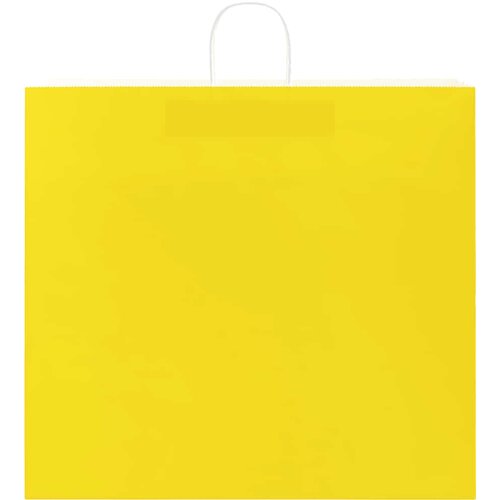  Papirnate vrećice 250 kom s ručkama žute 54x15x49 cm Slike