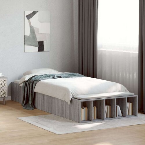 VidaXL Okvir za krevet boja hrasta 90x200 cm konstruirano drvo Slike