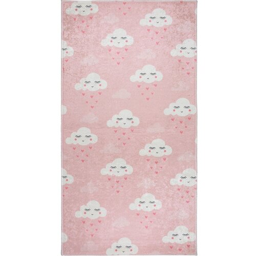 Vitaus Svijetlo ružičasti periv dječji tepih 100x160 cm Pink Clouds – Cijene